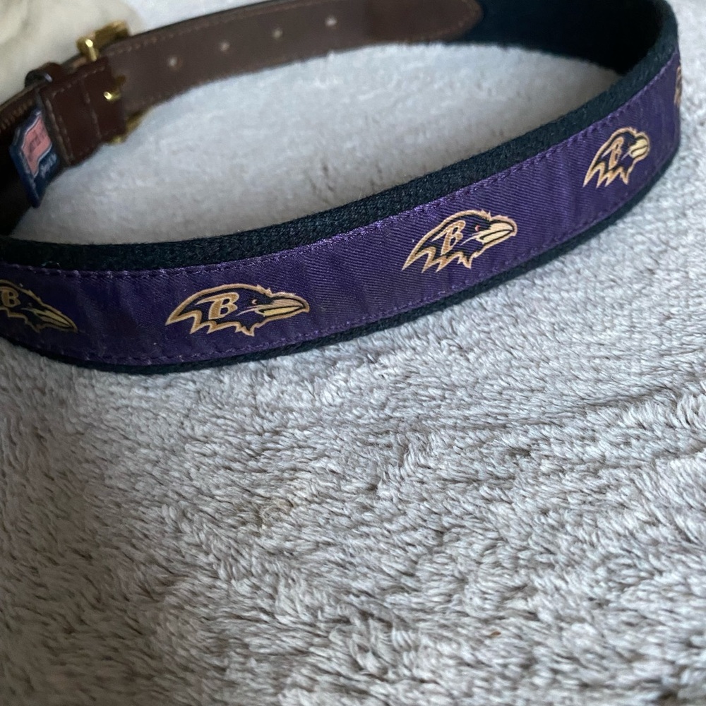 Vineyard Vines Purple and Brown Boys Belt